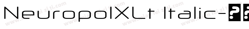 NeuropolXLt Italic字体转换
